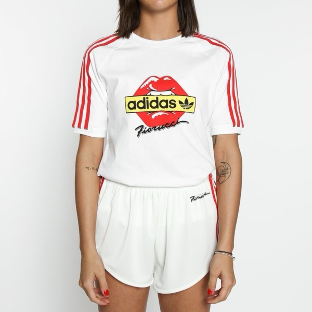 ADIDAS x FIORUCCI - luscious lips tee - L